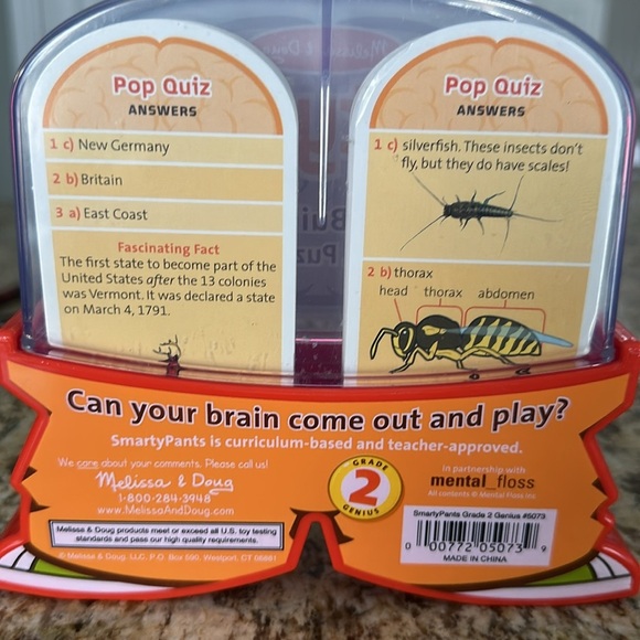 Melissa & Doug Smarty Pants - 2nd Grade Card Set NEW - Picture 2 of 2